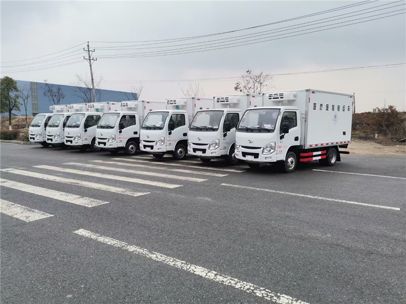 程力冷鏈專業廠7臺躍進小福星醫療廢物轉運車發車