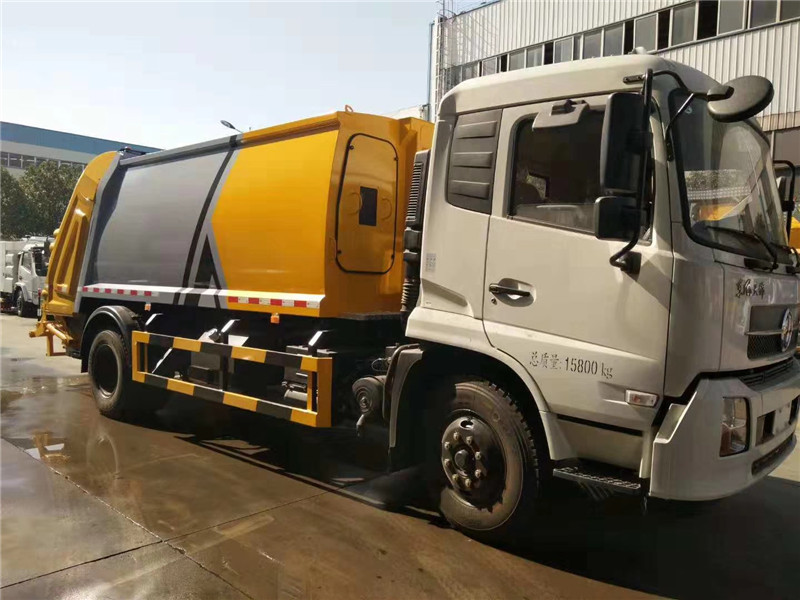  國六東風(fēng)大多利卡壓縮垃圾車用于收集城鎮(zhèn)居民生活垃圾的環(huán)衛(wèi)車輛