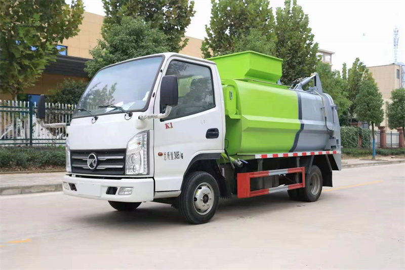 現車推薦：4方藍牌國六凱馬餐廚垃圾車，可選裝推鏟固液分離不超重