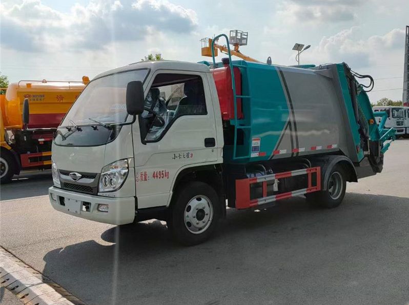 福田5方藍牌壓縮垃圾車新規